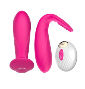 YEAIN - Invisible Warming Vibrating Wearables With Wireless Remote (Chargeable - Red Rose)